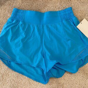 Lululemon Hotty Hot Low-Rise Lined Short 2.5”, Kayak Blue, NWT, Size 4